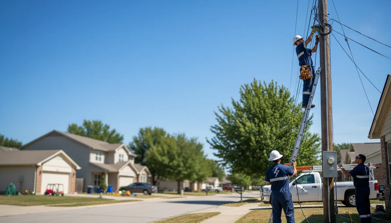 Residential electrician providing installation services in Gideon, MO